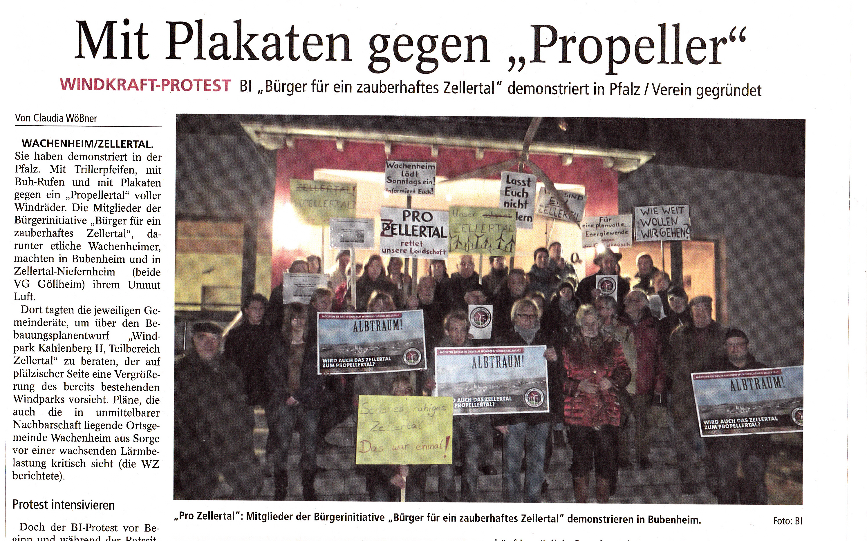 Protestbild Bubenheim